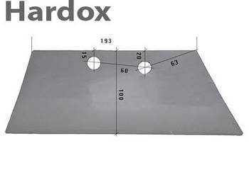 Lemiesz przedpłużka HARDOX SDG18B/P części do pługa RABEWERK