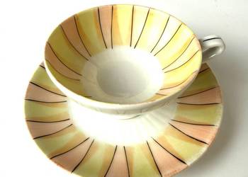 Designerska filiżanka Von Schierholz wzór geometryczny lata 50/60 Vintage M