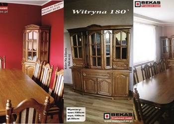 Stylowa Witryna 120` Dąb rustikalny Salon Nowa Bekas Meble