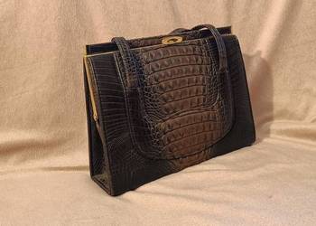 Torebka sygnowana Elbief. Made in England. Retro, vintage. Lata 60. Unikat.