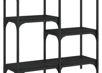 Stolik konsolowy czarny 80x29x75 cm materiał drewnopochodny WM-834075