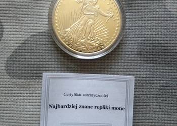 25. Replika amerykańskiej monety złotego orła z 1933 r.
