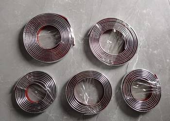 Listwa elastyczna chromowana listwa chrom ozdobna samoprzylepna 17 mm