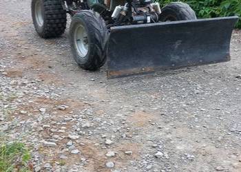 Quad bashan 200,pług wyciągarka