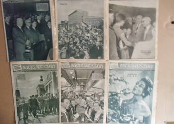 ZYCIE WARSZAWY,28 gazet niedzielnych wiec z okladkami,Rok 1957,stan bdb