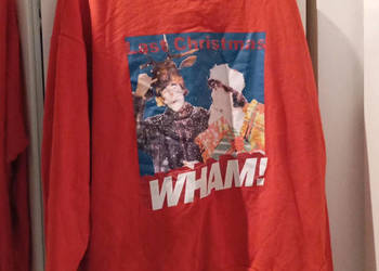 Bluza Unisex WHAM Plus Size Świąteczna XXXL Tu Unikat Czerwona Bawełna