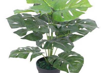 vidaXL Sztuczna monstera z doniczką, 45 cm, zielona(sku244434) vidaXL Sztuczna monstera z doniczką, 45 cm, zielona(sku244434)
