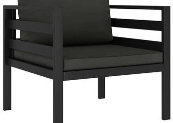 vidaXL Moduł sofy, 1-os., 2 szt., z poduszkami, aluminium(SKU:318313)