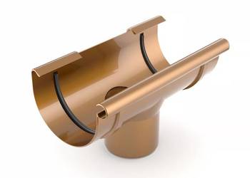 Bryza PVC Lej spustowy 125/90 mm miedziany