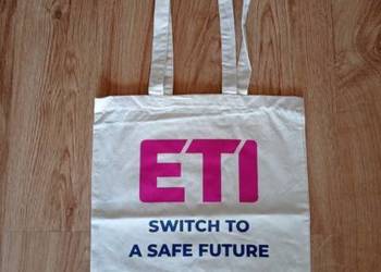 Ekologiczna torba z nadrukiem ETI SWITCH TO A SAFE FUTURE