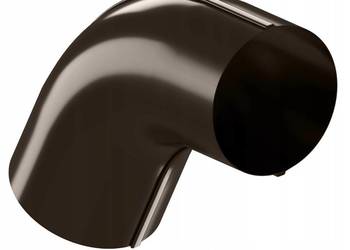 Krop kolano rury spustowej fi 90mm brąz metal