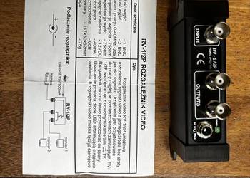 Rozgałęźnika wideo RV-1/2P