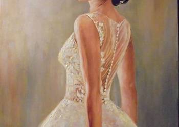 Obraz olejny malowany na podstawie zdjęcia