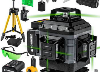 poziomica laserowa laser krzyżowy zielony  PM-PLK-4DM2