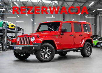 Jeep Wrangler Sahara Unlimited 286 KM. Krajowy. Książkowa historia serwiso…