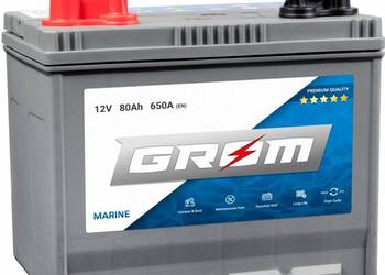 Akumulator 80Ah 650A  GROM MARINE