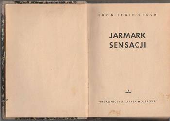(7690) JARMARK SENSACJI – EGON ERWIN KISCH