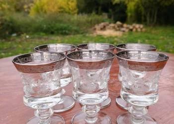 zabytkowe kieliszki z kolekcji Murano Medici (prawdopodobnie do wódki, liki