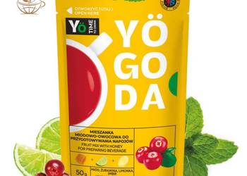 Herbata owocowa Yogoda Żurawina bez cukru, miód, limonka, imbir, owocowa Herbata owocowa Yogoda Żurawina bez cukru, miód, limonka, imbir, owocowa