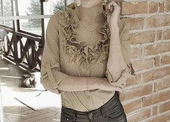 WŁOSKIE BODY DAMSKIE BEŻOWE 38/40