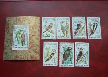Mongolia 1987 MNH Mi. 1851/57 Fauna Ptaki  a