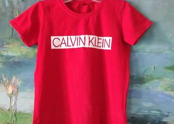 koszulka t-shirt z nadrukiem Calvin top bluzka z krótkim rękawem