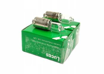 ŻARÓWKA KOMPLET 2 SZT. LUCAS BAX9S - 6W - H6W - 12V - LLB434 ŻARÓWKA KOMPLET 2 SZT. LUCAS BAX9S - 6W - H6W - 12V - LLB434