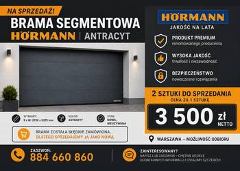 Nowa brama segmentowa Hörmann – TANIO! Atrakcyjna cena, od ręki!