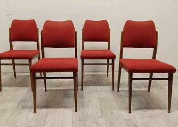 krzesło krzesła drewniane Czechosłowacja lata 70-te vintage design komplet