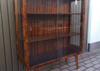 Witryna Biblioteka Serwantka ART-DECO Orzech Stara Antyk Po Renowacji Okaz