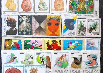R Znaczki polskie rocznik 1993 czysty niekompletny