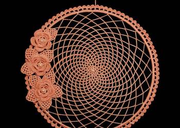 Zawieszka ozdoba na okno szydełkowa 27cm (Z202)