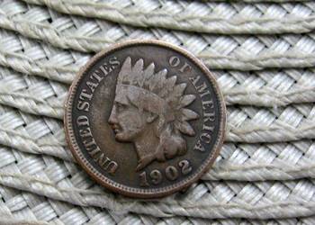 USA 1 Cent 1902r - Głowa Indianina