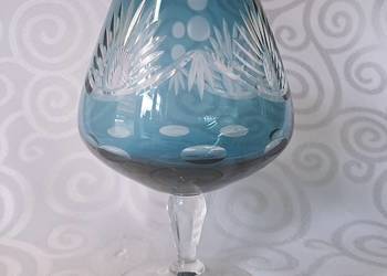 Stary kielich / puchar ze szkła overlay dwuwarstwowego – Bohemia