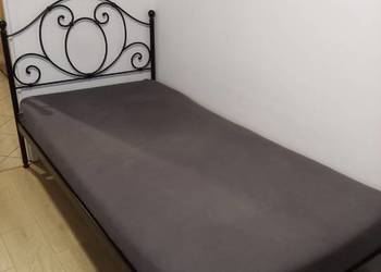 Łóżko metalowe czarne 100x200 cm sprzedam