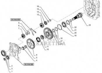 New Holland T6070 T7230 Koło zębate 18t 5182638