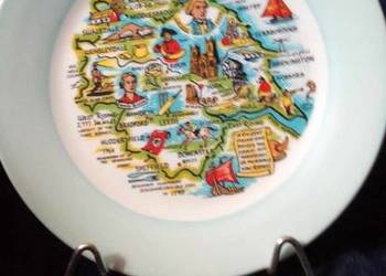 Vintage pamiątkowy talerz Yorkshire wykonany przez Ashdak Po Vintage pamiątkowy talerz Yorkshire wykonany przez Ashdak Po