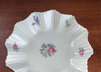 Patera Schwarzenhammer. Biała, karbowana porcelana.  Śr. 14,5