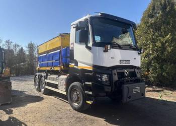 Renault K380 6x6 2016 Piaskarka solarka schmidt pług euro6