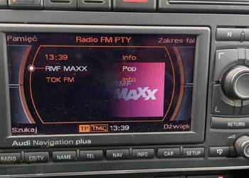 Radio nawigacja Audi Navigation Plus RNS-E pl menu up SDHC 32GB