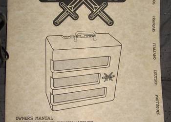 Fender Excelsior Owner's Manual - instrukcja obsługi