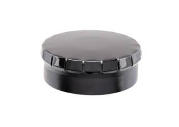 Czarna Kieszonkowa Popielniczka Mała Mobilna Okrągła Metalowa Atomic