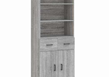 Witrynka szary dąb sonoma 695x34x180cm materiał drewnopochodny WM-3200519