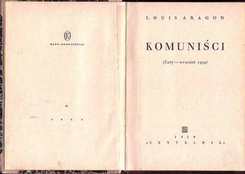 (6735) KOMUNIŚCI – LOUIS ARAGON