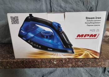 Żelazko parowe z nieprzywierającą powłoką MPM MZE-25 2000W Nowe