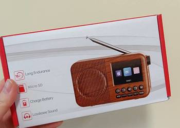 Radio kuchenne przenośne małe 3w1 - radio głośnik czytnik kart bluetooth