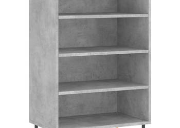 Szafka szarość betonu 57x35x90 cm materiał drewnopochodny WM-827224