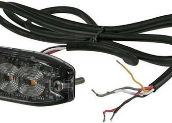 Lampa ostrzegawcza LED, prostokątna, 10/30V czerwona, 82x30x9 mm 3 LED Kra…