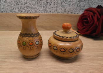 Figurki drewniane 2szt. ROSJA
