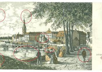 Düsseldorf um 1840 kopia replika